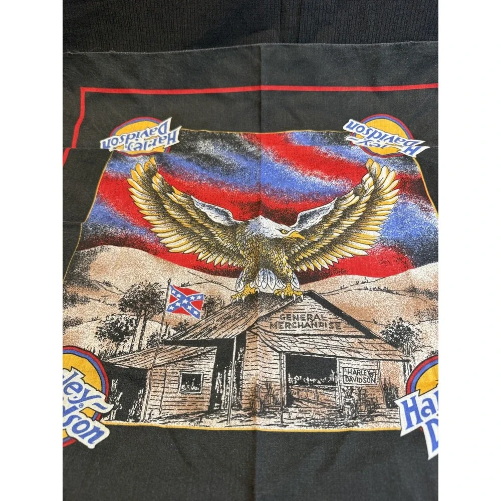 Vintage Harley Davidson American Eagle Bandana Biker Made USA 21